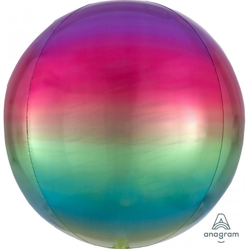 Silver Sphere Orbz Foil Balloon
