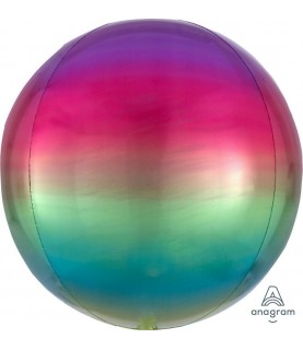 Silver Sphere Orbz Foil Balloon