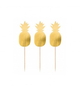 20 Gold Pineapple Partypiekser