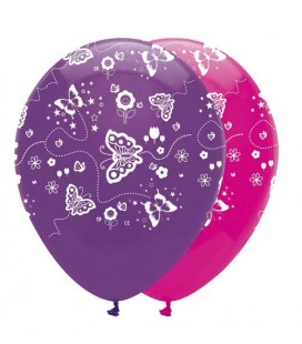 6 Butterfly Balloons