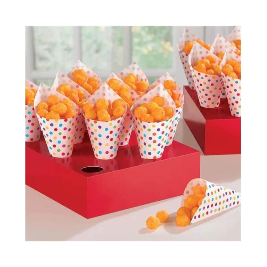 40 Snack Cones with Trays