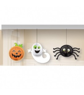 3 'Gruesome Group' Hanging Decorations