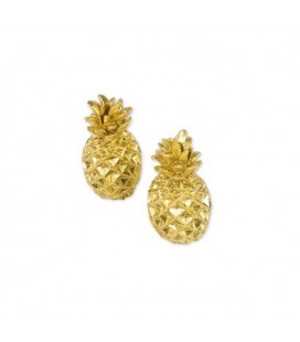 2 Gold Pineapple Place Card Holder