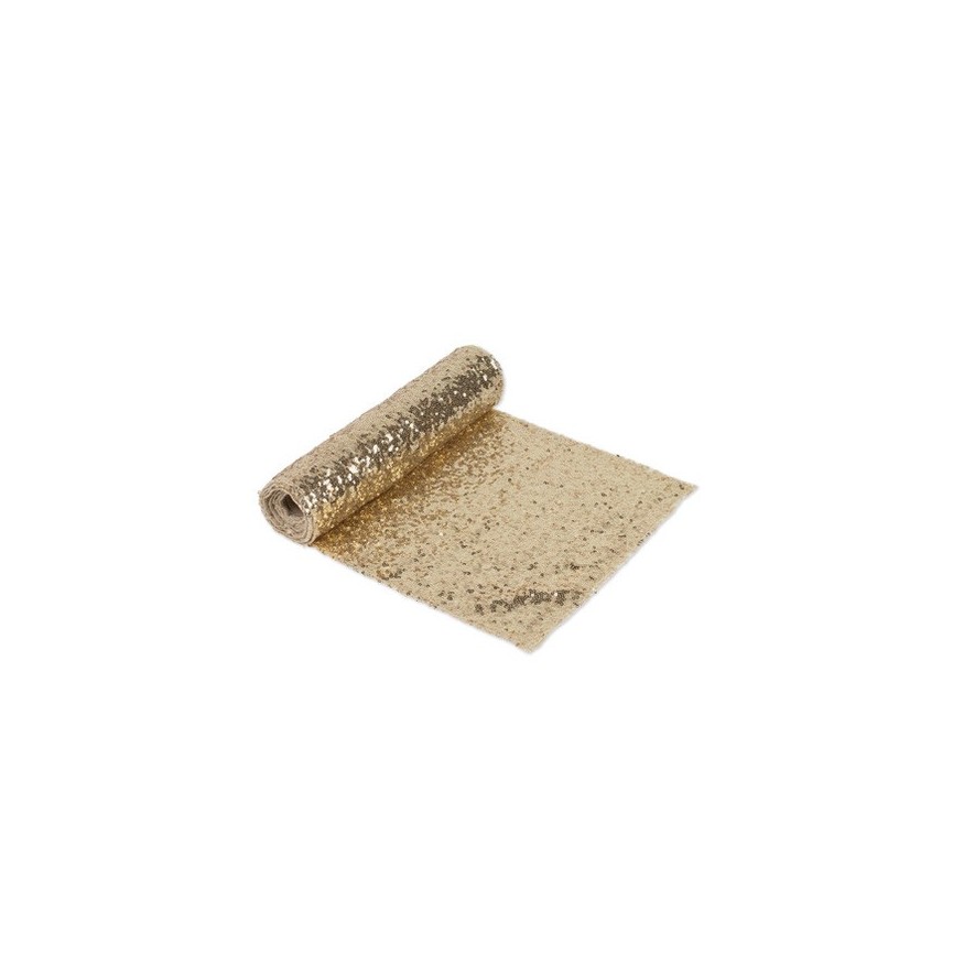 Gold Sequins Table Runner
