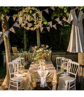 Gold Sequins Table Runner