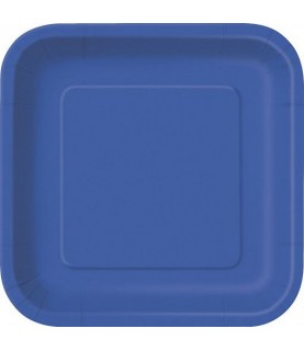 14 Royal Blue Dinner Plates