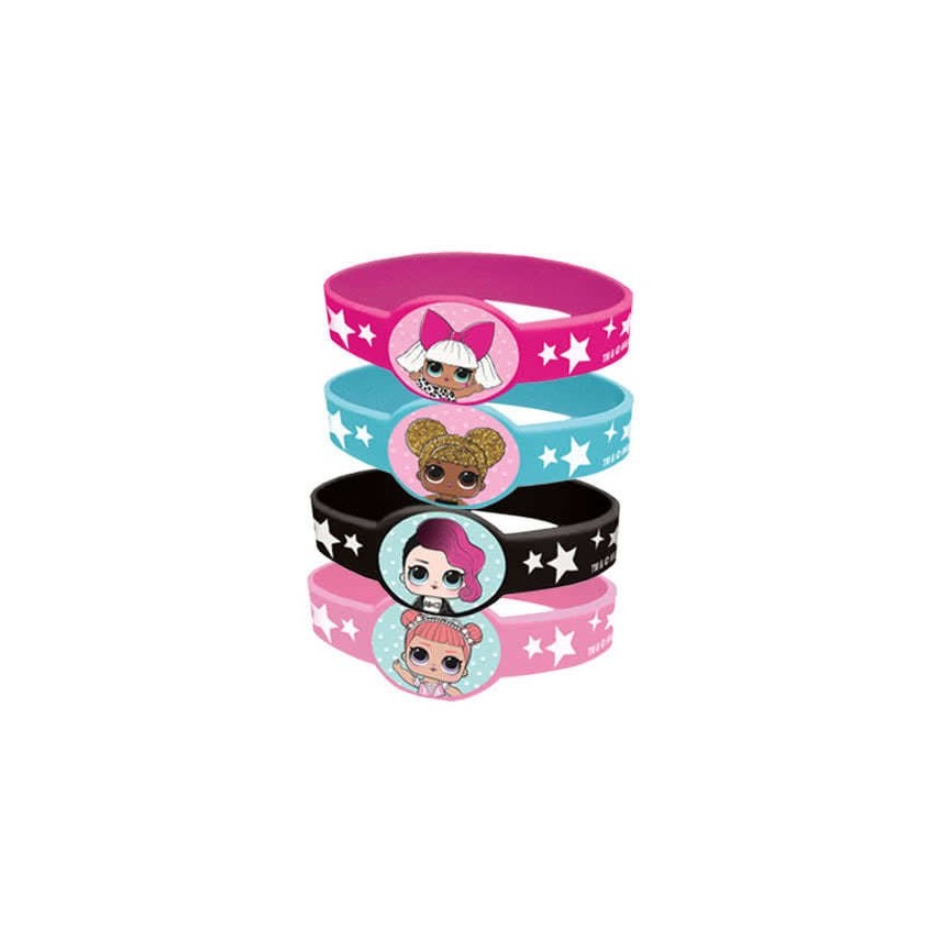 4 Bracelets Poupées LOL Surprise!