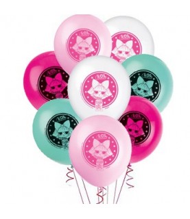 8 Ballons Poupées LOL Surprise!