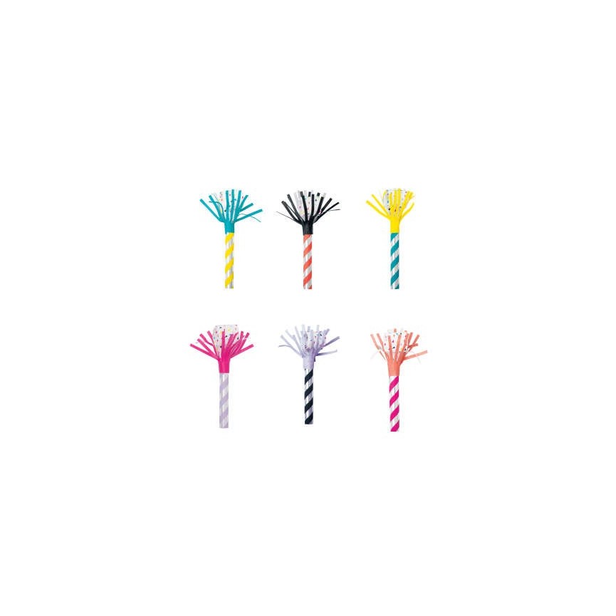 8 Striped Blowouts with Tassels