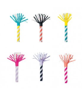 8 Striped Blowouts with Tassels