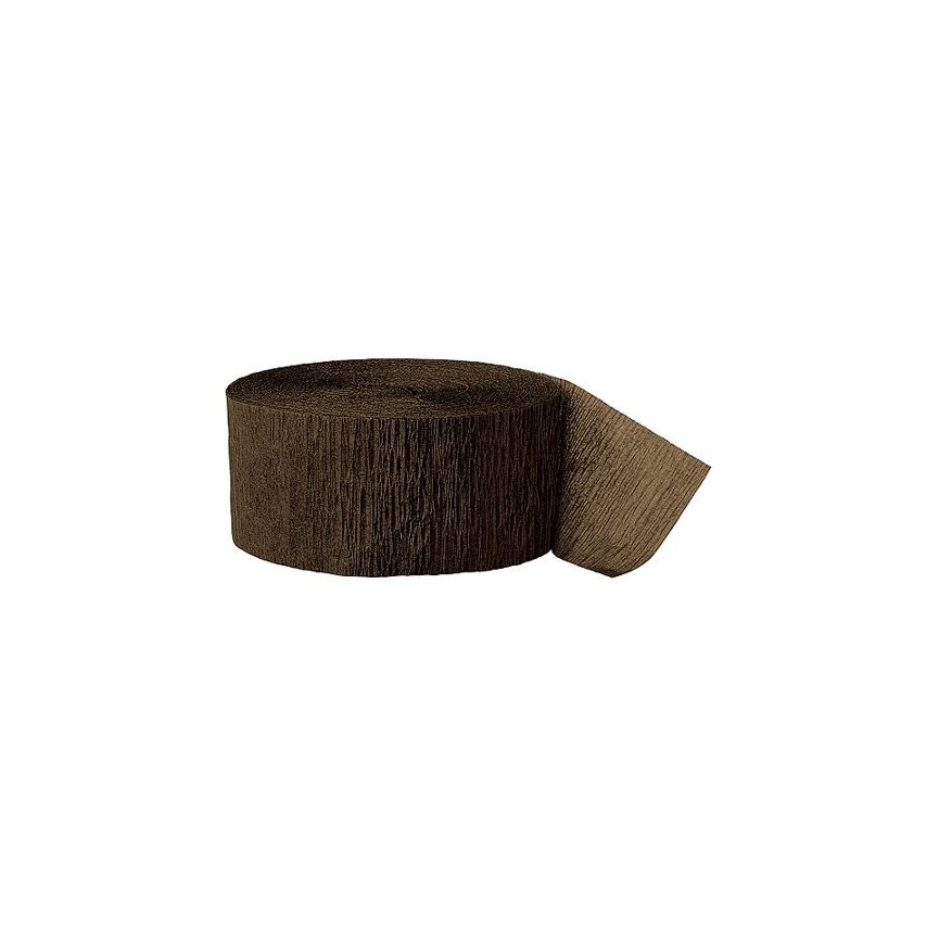 Brown Crepe Streamer