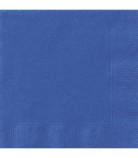 20 Royal Blue Lunch Napkins