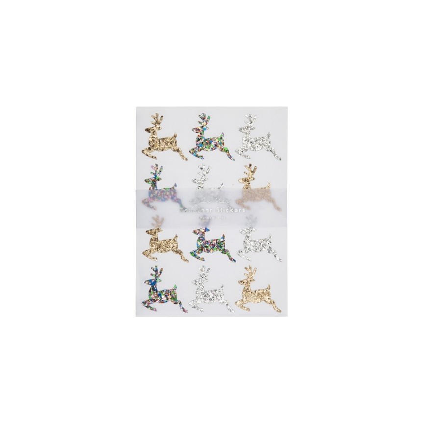 Glittering Reindeer Stickers Glittering Reindeer Stickers