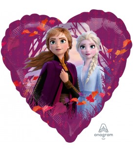 Ballon Mylar Standard Coeur La Reine des Neiges 2