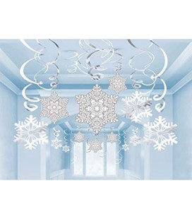 30 Snowflakes Swirls