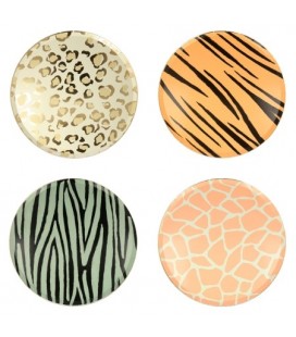 Savannah Animals Patterns Dinner Plates