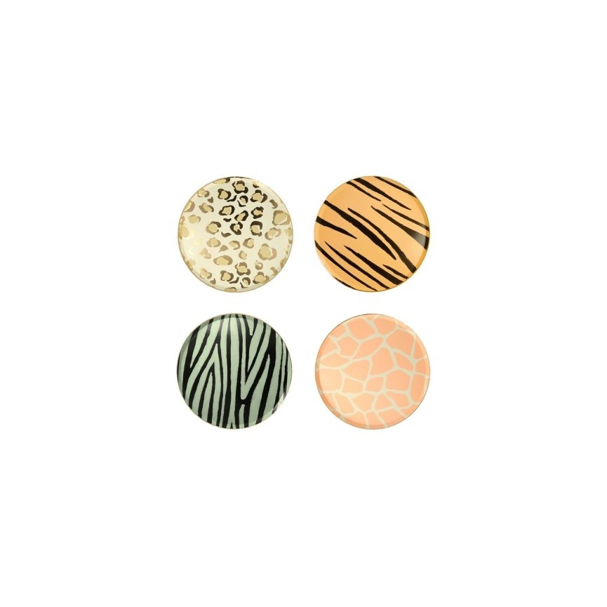 Savannah Animals Patterns Dessert Plates Savannah Animals Patterns Dessert Plates