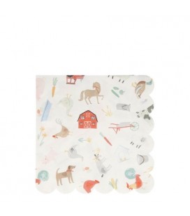 Grandes Serviettes Farm Fun