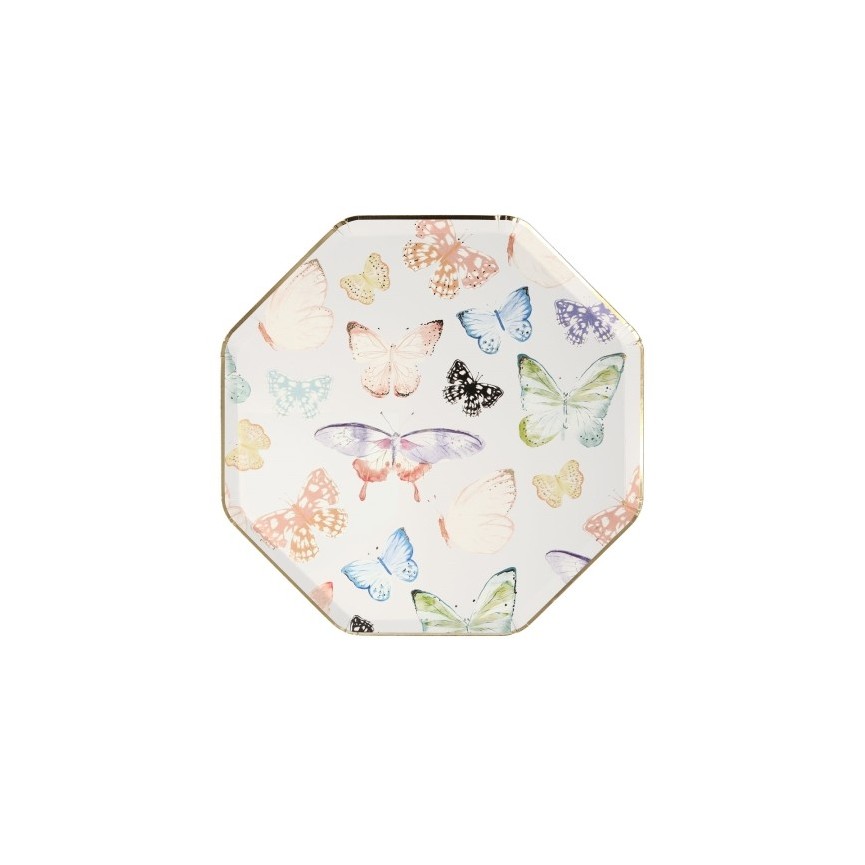 Grandes Assiettes Papillon Magie