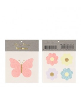 Temporary Tattoos Butterlfy & Flowers