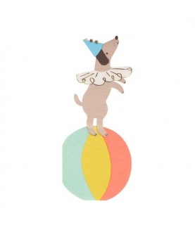 Circus Dog shaped Napkins