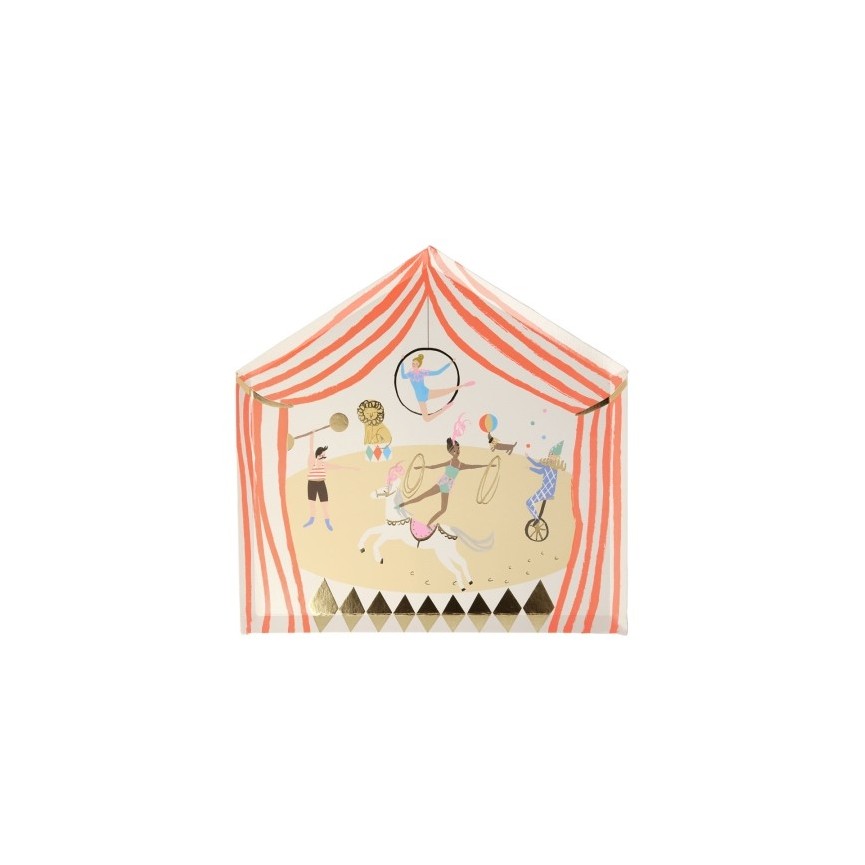 Assiettes découpées Cirque Assiettes découpées Cirque