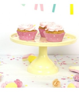 Gelbe Kuchenständer S
