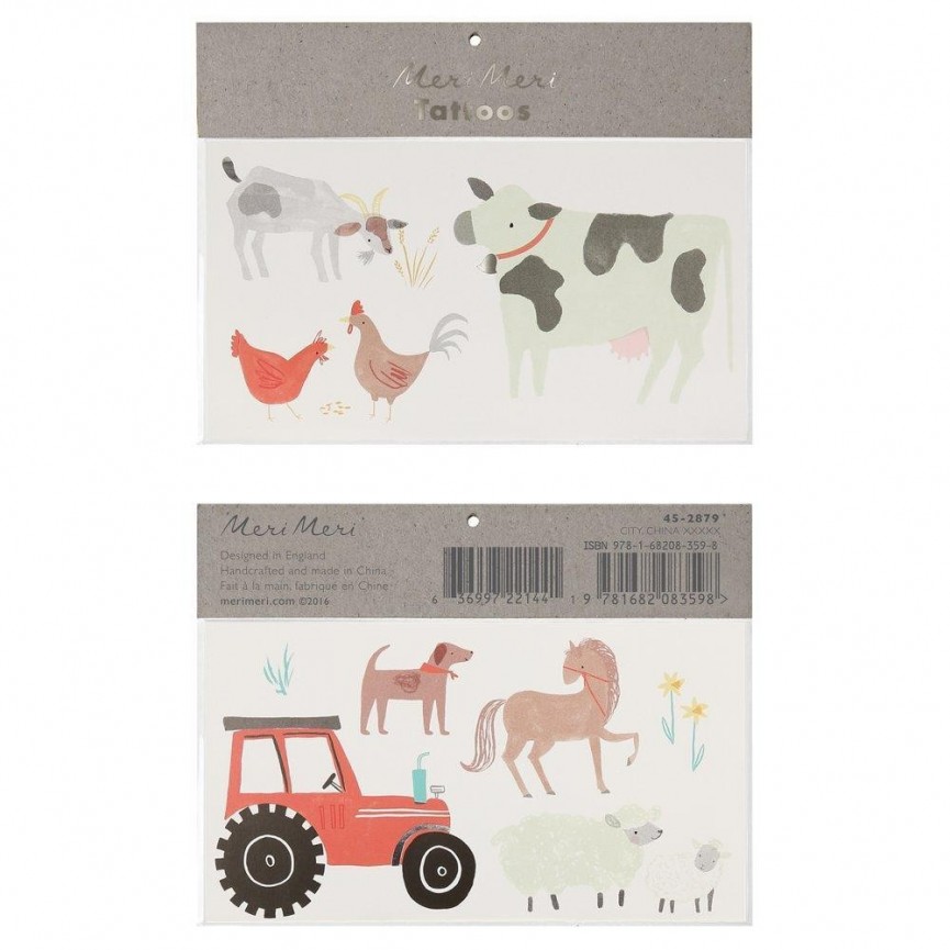 On the Farm Temporary Tattoos