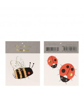 Bee & Ladybird Temporary Tattoos