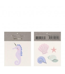 Seahorse & Sea Shells Temporary Tattoos