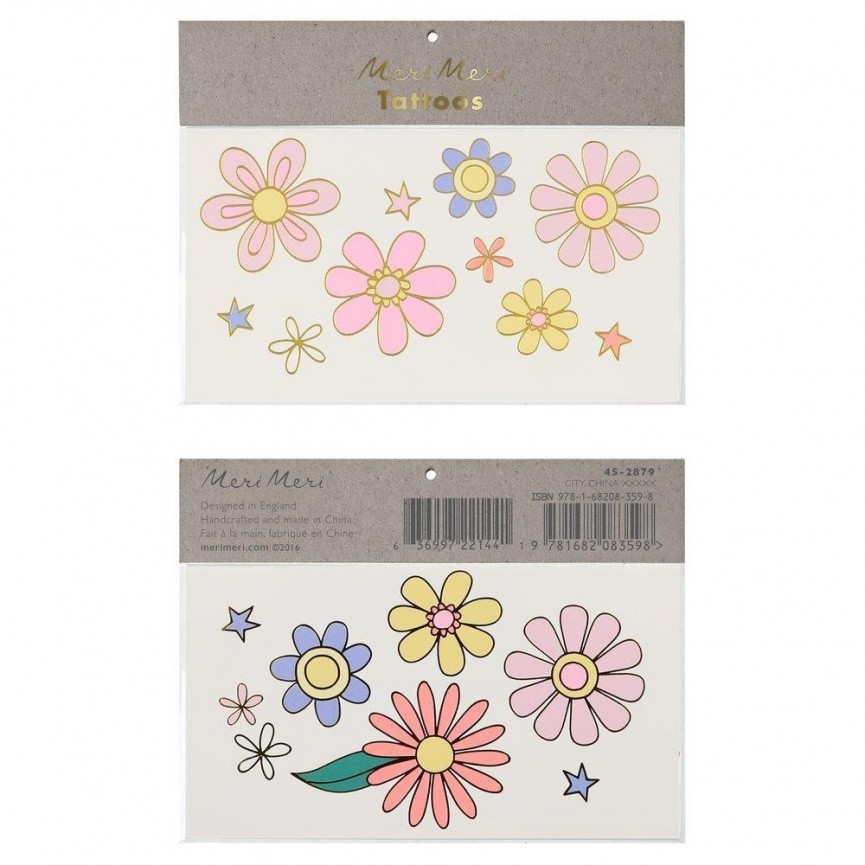 Psychedelic Temporary Tattoos