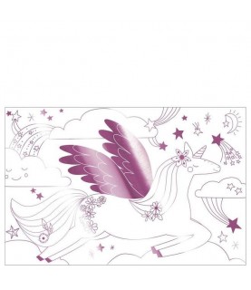 2 Unicorn Coloring Poster