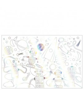 2 Space Coloring Poster