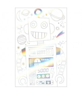 2 Space Coloring Poster