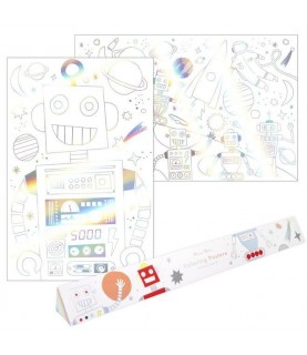 2 Space Coloring Poster