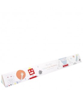 2 Weltraum Poster zum Ausmalen