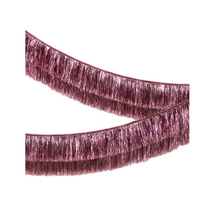 Pink Tinsel Fringe Garland