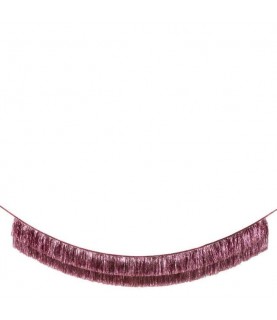 Pink Tinsel Fringe Garland