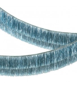 Blue Tinsel Fringe Garland