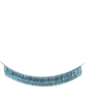 Blue Tinsel Fringe Garland