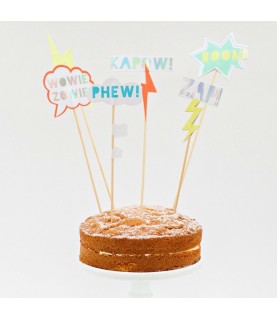 Cake Toppers/ Pics de Fête Super Héros Zap!