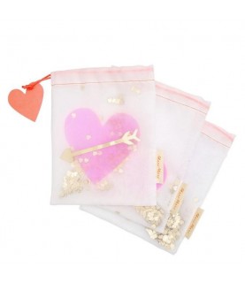 3 Pochettes Cadeaux Coeur
