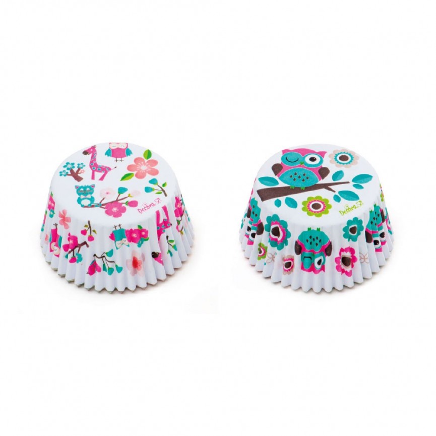36 Caissettes à Cupcakes Hibou