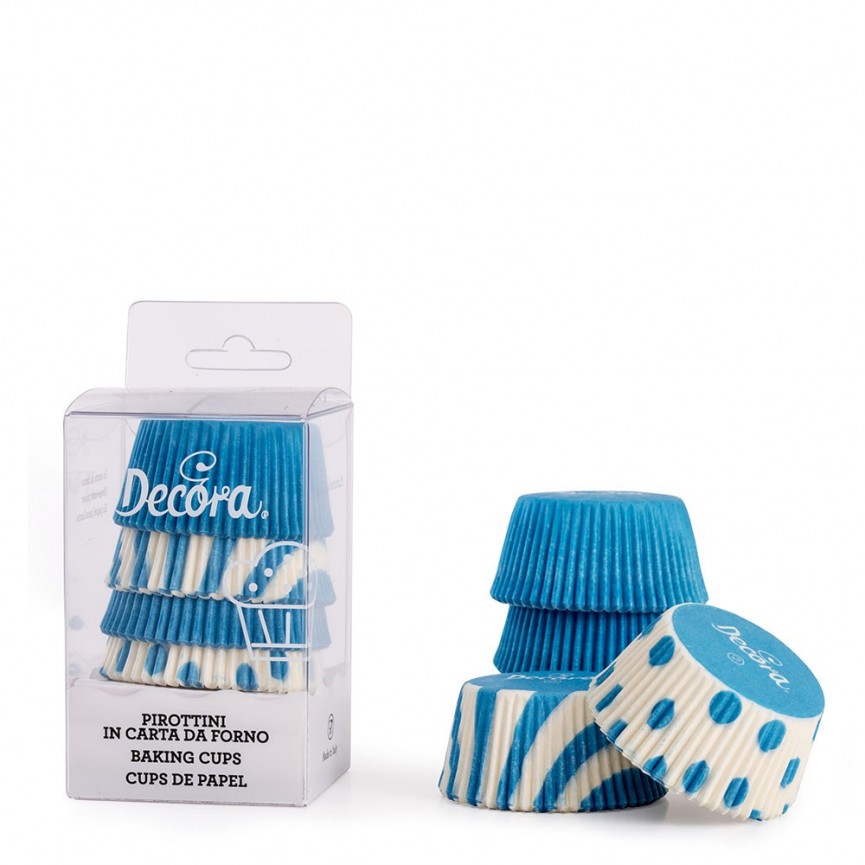 75 Blue Fantasy Cupcake Liners