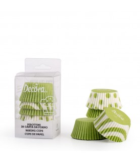 75 Caissettes à Cupcakes Fantaisie Verte