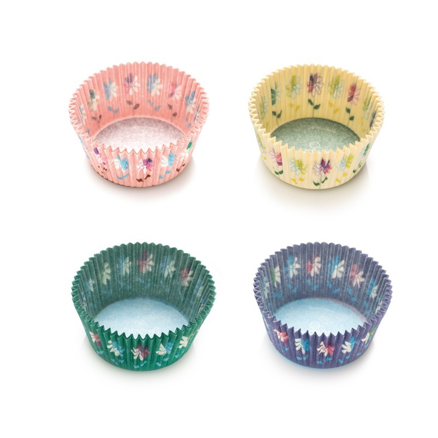75 Caissettes à Cupcakes Fleurs