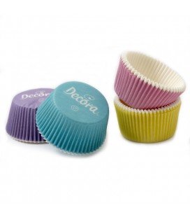 200 Pastel Mini Cupcake Liners