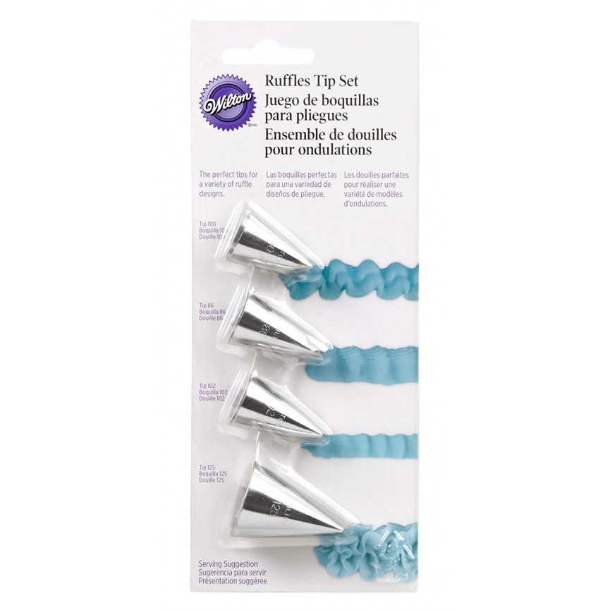 Piping Tips Set - 4 pieces 106, 86, 102, 125 Piping Tips Set - 4 pieces 106, 86, 102, 125