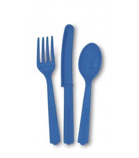 18 Couverts Bleu Royal