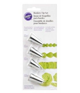 Piping Tips Set - 4 pieces  10, 32, 70, 105
